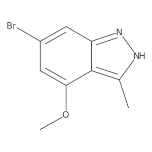 6-Bromo-4-methoxy-3-methyl-1H-indazole结构式