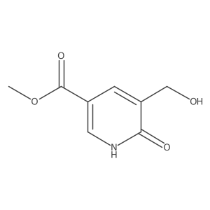 1,6-Dihydro-5-(hydroxymethyl)-6-oxo-3-pyridinecarboxylic acid methyl ester结构式
