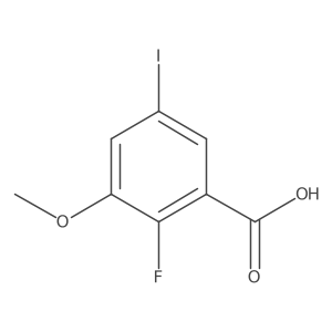 2-Fluoro-5-iodo-3-methoxybenzoic acid Structure