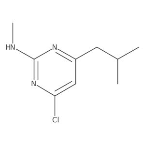 4-Chloro-N-methyl-6-(2-methylpropyl)pyrimidin-2-amine结构式