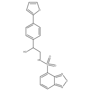 N-{2-[4-(furan-2-yl)phenyl]-2-hydroxyethyl}-2,1,3-benzothiadiazole-4-sulfonamide Structure