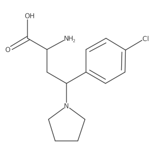 2-Amino-4-(4-chlorophenyl)-4-(pyrrolidin-1-yl)butanoic acid Structure