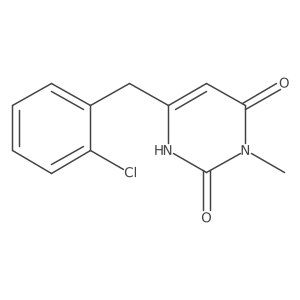 6-[(2-Chlorophenyl)methyl]-3-methyl-1,2,3,4-tetrahydropyrimidine-2,4-dione Structure