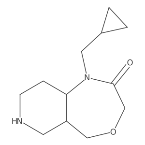 1-(cyclopropylmethyl)octahydropyrido[4,3-e][1,4]oxazepin-2(3H)-one Structure
