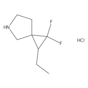 2-Ethyl-1,1-difluoro-5-azaspiro[2.4]heptane hydrochloride结构式