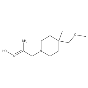 (Z)-N'-hydroxy-2-(4-(methoxymethyl)-4-methylpiperidin-1-yl)acetimidamide Structure