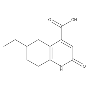 6-Ethyl-2-hydroxy-5,6,7,8-tetrahydroquinoline-4-carboxylic acid Structure