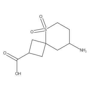8-Amino-5,5-dioxo-5lambda6-thiaspiro[3.5]nonane-2-carboxylic acid Structure