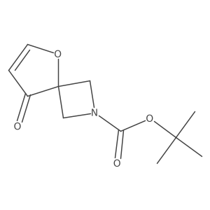 Tert-butyl 8-oxo-5-oxa-2-azaspiro[3.4]oct-6-ene-2-carboxylate结构式