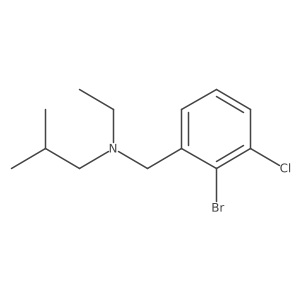 [(2-Bromo-3-chlorophenyl)methyl](ethyl)(2-methylpropyl)amine Structure