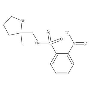 N-[(2-methylpyrrolidin-2-yl)methyl]-2-nitrobenzene-1-sulfonamide结构式