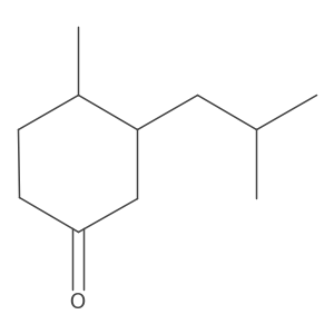 4-Methyl-3-(2-methylpropyl)cyclohexan-1-one结构式