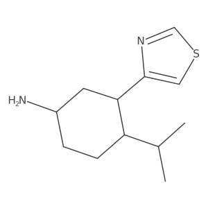 4-(Propan-2-yl)-3-(1,3-thiazol-4-yl)cyclohexan-1-amine Structure