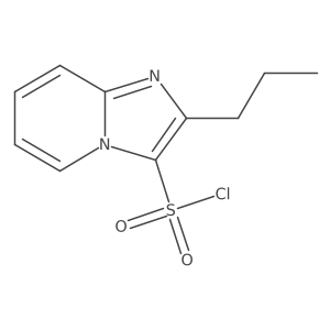 2-Propylimidazo[1,2-a]pyridine-3-sulfonyl chloride结构式