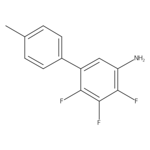 2,3,4-Trifluoro-5-(4-methylphenyl)aniline结构式