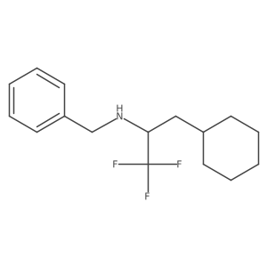 N-benzyl-3-cyclohexyl-1,1,1-trifluoro-propan-2-amine Structure