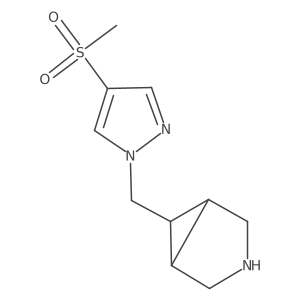 6-[(4-methanesulfonyl-1H-pyrazol-1-yl)methyl]-3-azabicyclo[3.1.0]hexane Structure