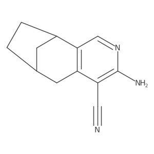 5-Amino-4-azatricyclo[7.2.1.0,2,7]dodeca-2,4,6-triene-6-carbonitrile结构式