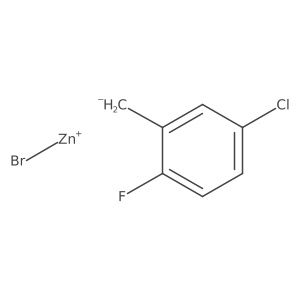 5-Chloro-2-fluorobenzylzinc bromide结构式