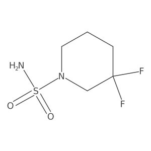 3,3-Difluoropiperidine-1-sulfonamide结构式