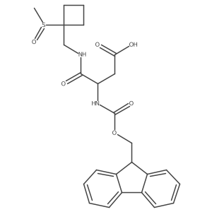 3-({[(9H-fluoren-9-yl)methoxy]carbonyl}amino)-3-{[(1-methanesulfinylcyclobutyl)methyl]carbamoyl}propanoic acid结构式