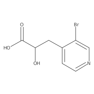 3-(3-Bromopyridin-4-yl)-2-hydroxypropanoic acid Structure