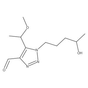 1-(4-hydroxypentyl)-5-(1-methoxyethyl)-1H-1,2,3-triazole-4-carbaldehyde结构式