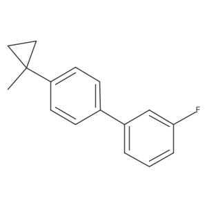 1-(3-Fluorophenyl)-4-(1-methylcyclopropyl)benzene Structure