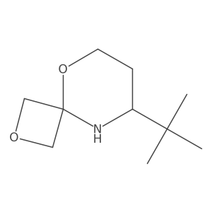 8-Tert-butyl-2,5-dioxa-9-azaspiro[3.5]nonane结构式