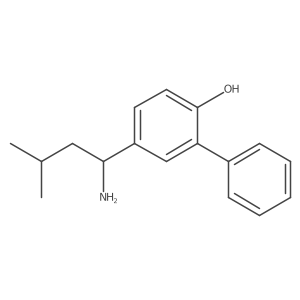 4-(1-Amino-3-methylbutyl)-2-phenylphenol结构式