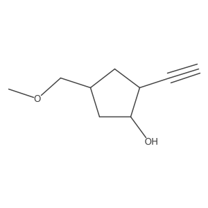 2-Ethynyl-4-(methoxymethyl)cyclopentan-1-ol Structure