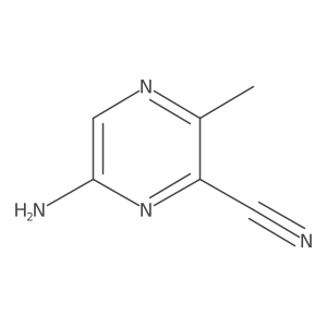 6-Amino-3-methylpyrazine-2-carbonitrile Structure