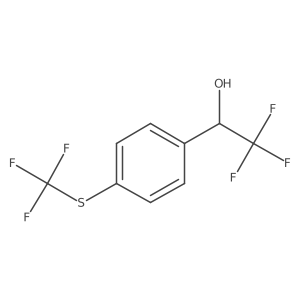 (1S)-2,2,2-trifluoro-1-{4-[(trifluoromethyl)sulfanyl]phenyl}ethan-1-ol Structure