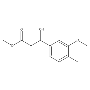 methyl (3S)-3-hydroxy-3-(3-methoxy-4-methylphenyl)propanoate Structure