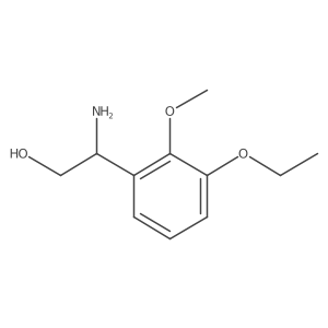 (2R)-2-amino-2-(3-ethoxy-2-methoxyphenyl)ethan-1-ol结构式
