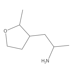 (2R)-1-(2-methyloxolan-3-yl)propan-2-amine结构式