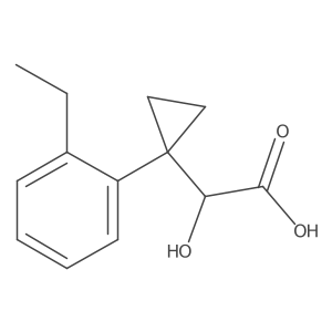 2-[1-(2-Ethylphenyl)cyclopropyl]-2-hydroxyacetic acid Structure