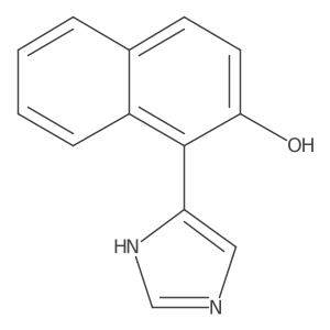 1-(1H-imidazol-4-yl)naphthalen-2-ol Structure