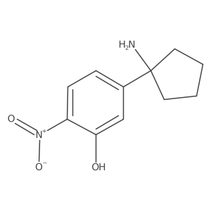 5-(1-Aminocyclopentyl)-2-nitrophenol Structure