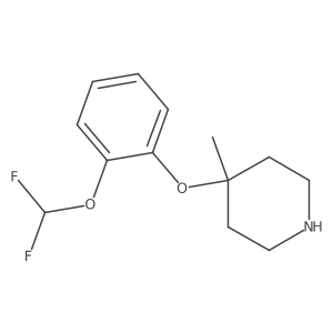 4-[2-(Difluoromethoxy)phenoxy]-4-methylpiperidine结构式
