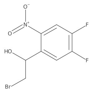 2-Bromo-1-(4,5-difluoro-2-nitrophenyl)ethan-1-ol Structure