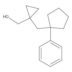 {1-[(1-Phenylcyclopentyl)methyl]cyclopropyl}methanol结构式