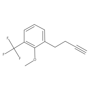 1-(But-3-yn-1-yl)-2-methoxy-3-(trifluoromethyl)benzene Structure