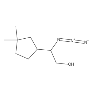 2-Azido-2-(3,3-dimethylcyclopentyl)ethan-1-ol Structure