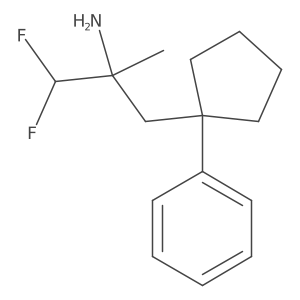 1,1-Difluoro-2-methyl-3-(1-phenylcyclopentyl)propan-2-amine Structure