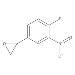 2-(4-Fluoro-3-nitrophenyl)oxirane结构式