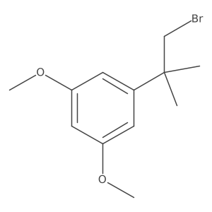 1-(1-Bromo-2-methylpropan-2-yl)-3,5-dimethoxybenzene结构式