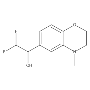 2,2-difluoro-1-(4-methyl-3,4-dihydro-2H-1,4-benzoxazin-6-yl)ethan-1-ol Structure
