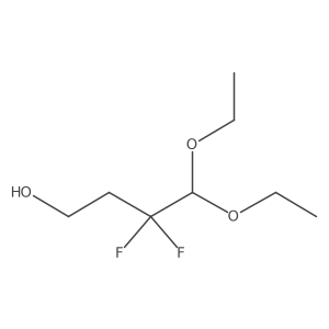 4,4-Diethoxy-3,3-difluorobutan-1-ol Structure