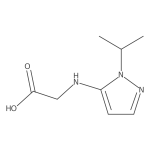 2-[(2-Propan-2-ylpyrazol-3-yl)amino]acetic acid结构式